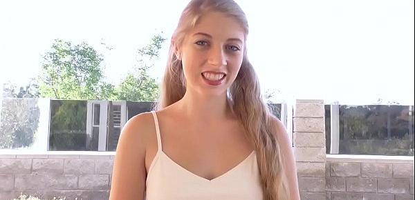  Alyce Anderson is a Small Tit Blonde Teen thats Sucks Dick And Gets Fucked then drinks cum